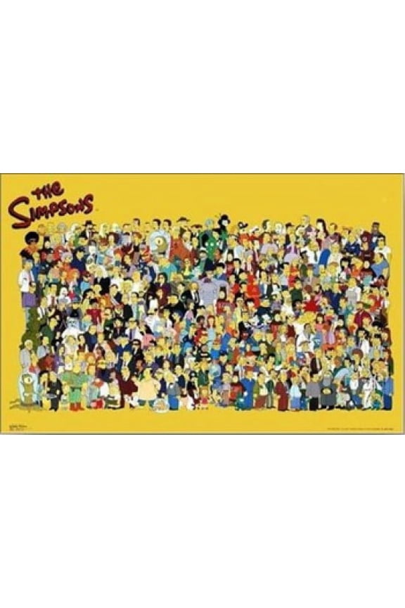 Simpsons Cast Poster (36 x 24)