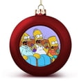 thumbnail image 1 of Simpsons Christmas Balls Ornaments Decoration Xmas Tree Hanging Ornament Pendant for Home Indoor Holiday Party Decor 4PCS, 1 of 8