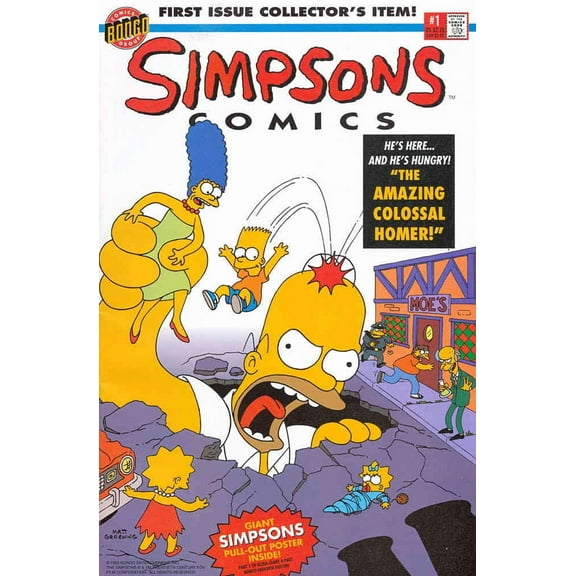 Simpsons Comics #1 (with poster) VF ; Bongo Comic Book