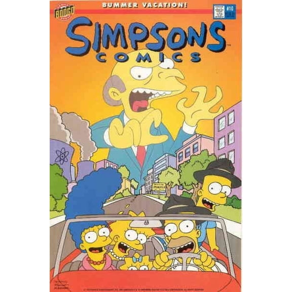 Simpsons Comics #10 (Newsstand) VF ; Bongo Comic Book