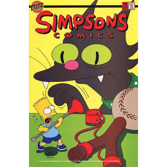 Simpsons Comics #8 (Newsstand) VF ; Bongo Comic Book