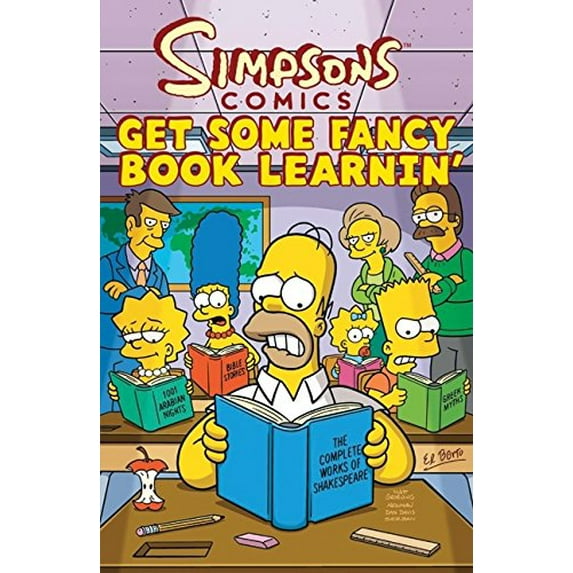 Pre-Owned Simpsons Comics Get Some Fancy Book Learnin' (Paperback) 0061957879 9780061957871