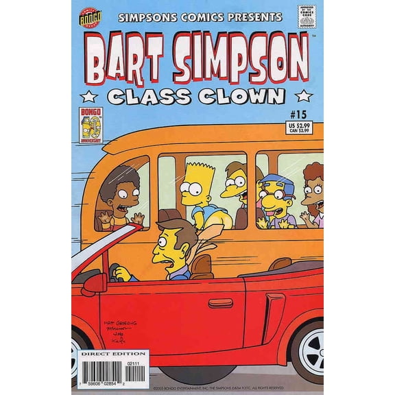 Simpsons Comics Presents Bart Simpson #15 VF ; Bongo Comic Book