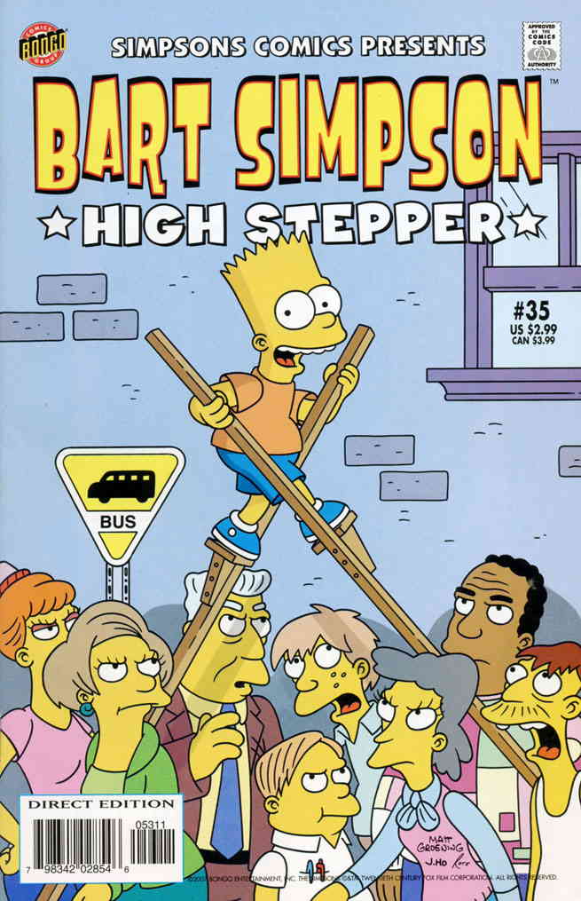 Simpsons Comics Presents Bart Simpson #35 VF ; Bongo Comic Book ...