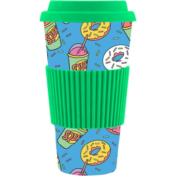 Simpsons - Donuts 20 Oz Bamboo Travel Mug
