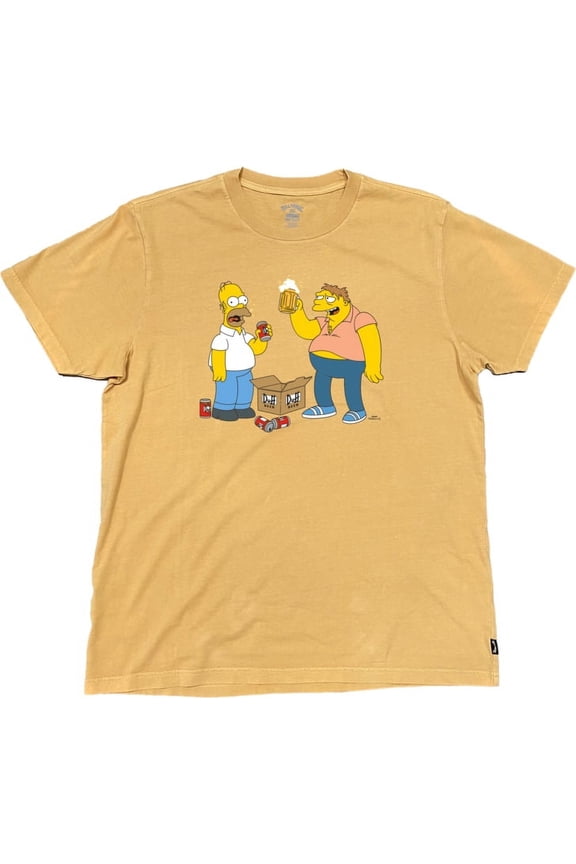 Simpsons Duff Buds Short Sleeve T-Shirt [Mustard]
