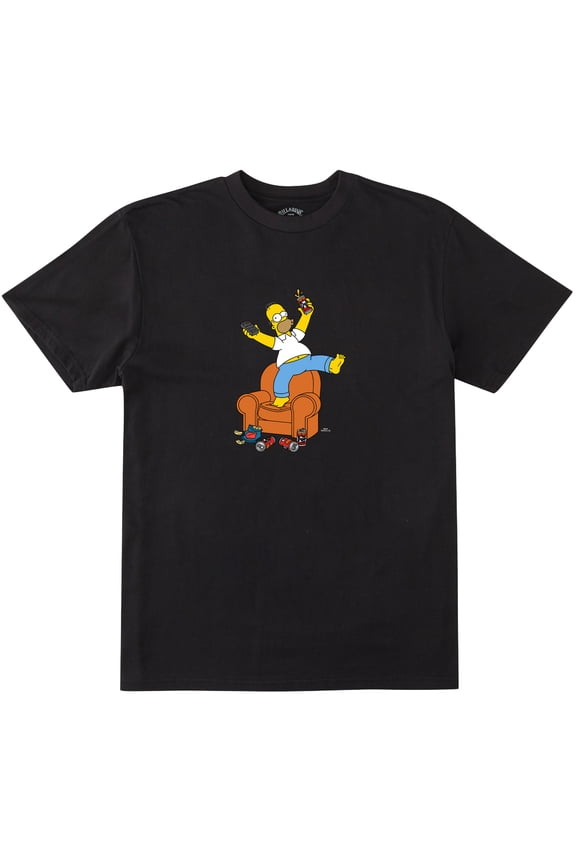 Simpsons Duff Homer Short Sleeve T-Shirt [Black]