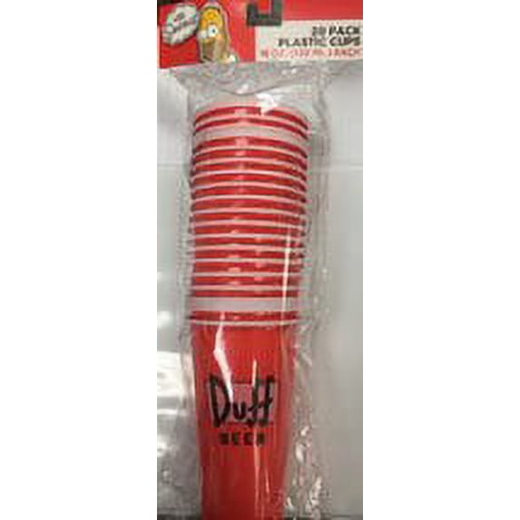 Simpsons Duff Logo 18oz Disp Cups 20pk