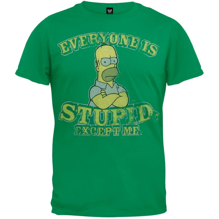 Simpsons - Everyone is Stupid Youth T-Shirt - Walmart.com