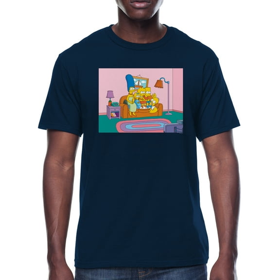 Simpsons Family TV Time Men's Graphic T-Shirt