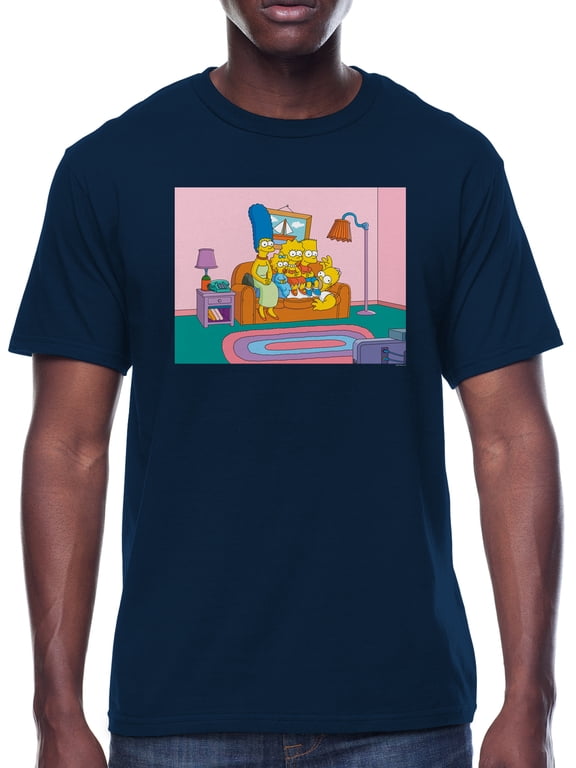 Simpsons Family TV Time Men's Graphic T-Shirt