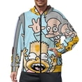 thumbnail image 1 of Simpsons Full Zip Hoodies Hooded Long Sleeve Jacket Lightweight Sweatshirt Warm Winter Coats 3XL, 1 of 6