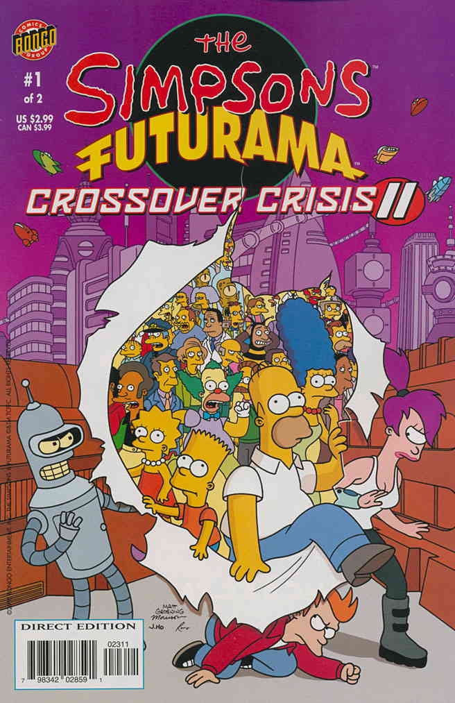 Simpsons Futurama Crossover Crisis II, The #1 VF ; Bongo Comic Book ...