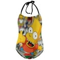 thumbnail image 1 of Simpsons Girl's One-Piece Swimsuit Bathing Suit Soft Stretchy Children's Swimwear Swim Attire for Vacation 6-7Y(110cm), 1 of 8