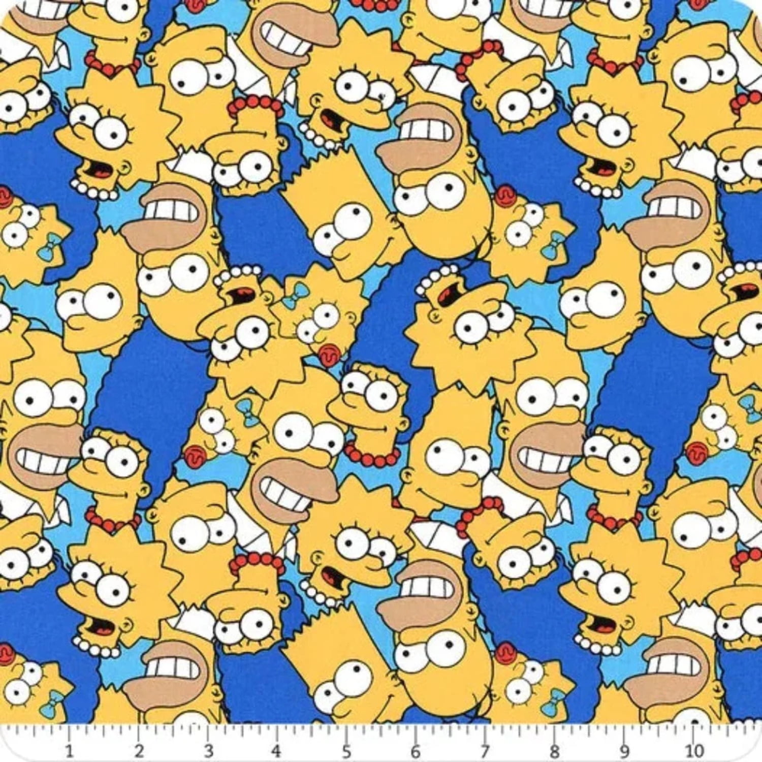 Simpsons Head Toss Cotton Fabric - Walmart.com