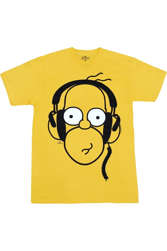 Simpsons Homer Headphones T-Shirt