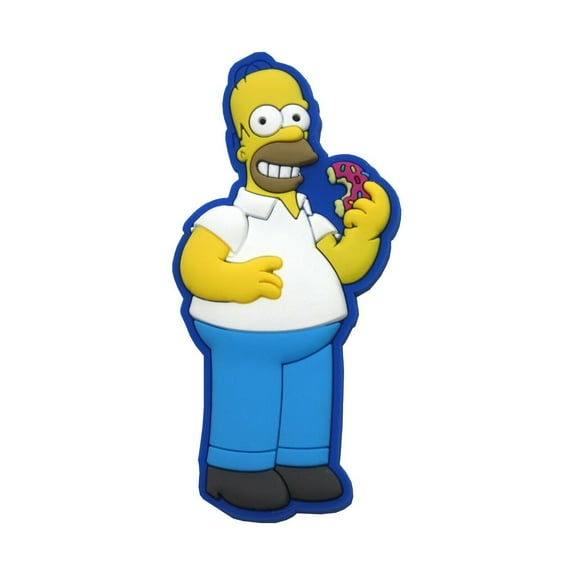 Simpsons Homer With Donut Novelty Kitchen Magnet