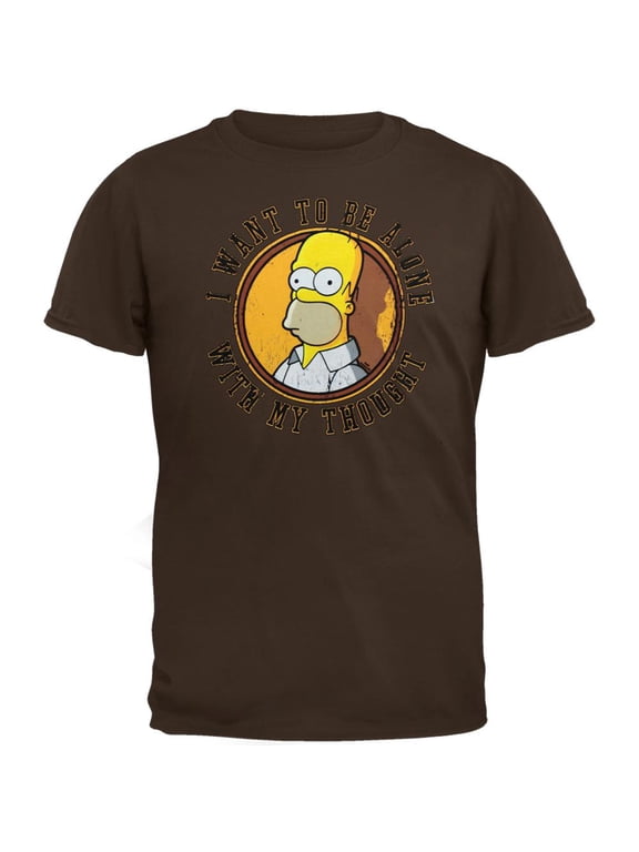 Simpsons - I Want to Be Alone Youth T-Shirt - Small