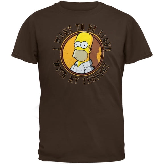Simpsons - I Want to Be Alone Youth T-Shirt - X-Small