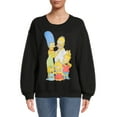 thumbnail image 1 of Simpsons Juniors' Family Graphic Fleece Sweatshirt, 1 of 5