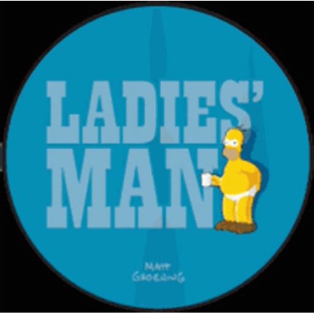 Simpsons Laddies Man Button SB3332