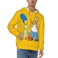 thumbnail image 1 of Simpsons Men's Hoodie With Color Drawstrings Sweatshirt Hooded Pullover Print Winter Coat Jacket Large, 1 of 9