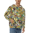thumbnail image 1 of Simpsons Men's Hoodie With Color Drawstrings Sweatshirt Hooded Pullover Print Winter Coat Jacket X-Large, 1 of 9