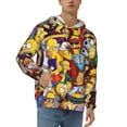 thumbnail image 1 of Simpsons Men's Hoodie With Color Drawstrings Sweatshirt Hooded Pullover Print Winter Coat Jacket Xx-Large, 1 of 9