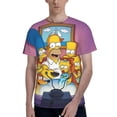 thumbnail image 1 of Simpsons Men's Short-Sleeve T-Shirt Summer Casual Tee Top Breathable Crewneck T-Shirt Large, 1 of 7