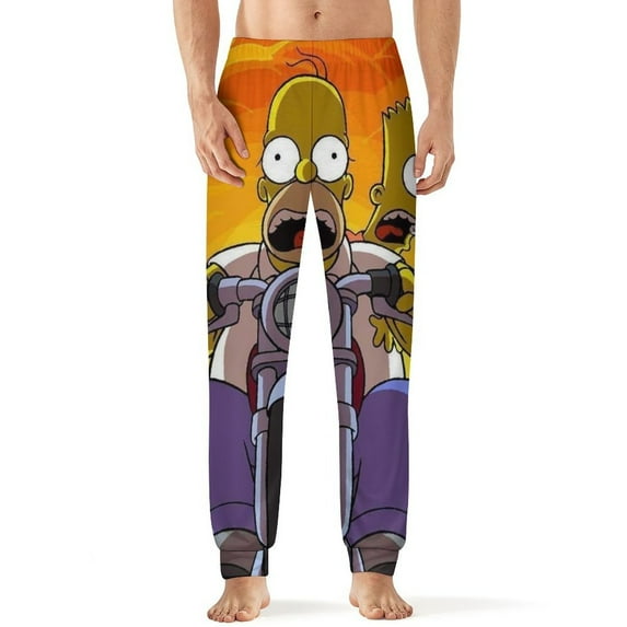 Simpsons Men's Sleeping Pants Soft Pajama Lounge Pants Casual Sleep Pants 3XL