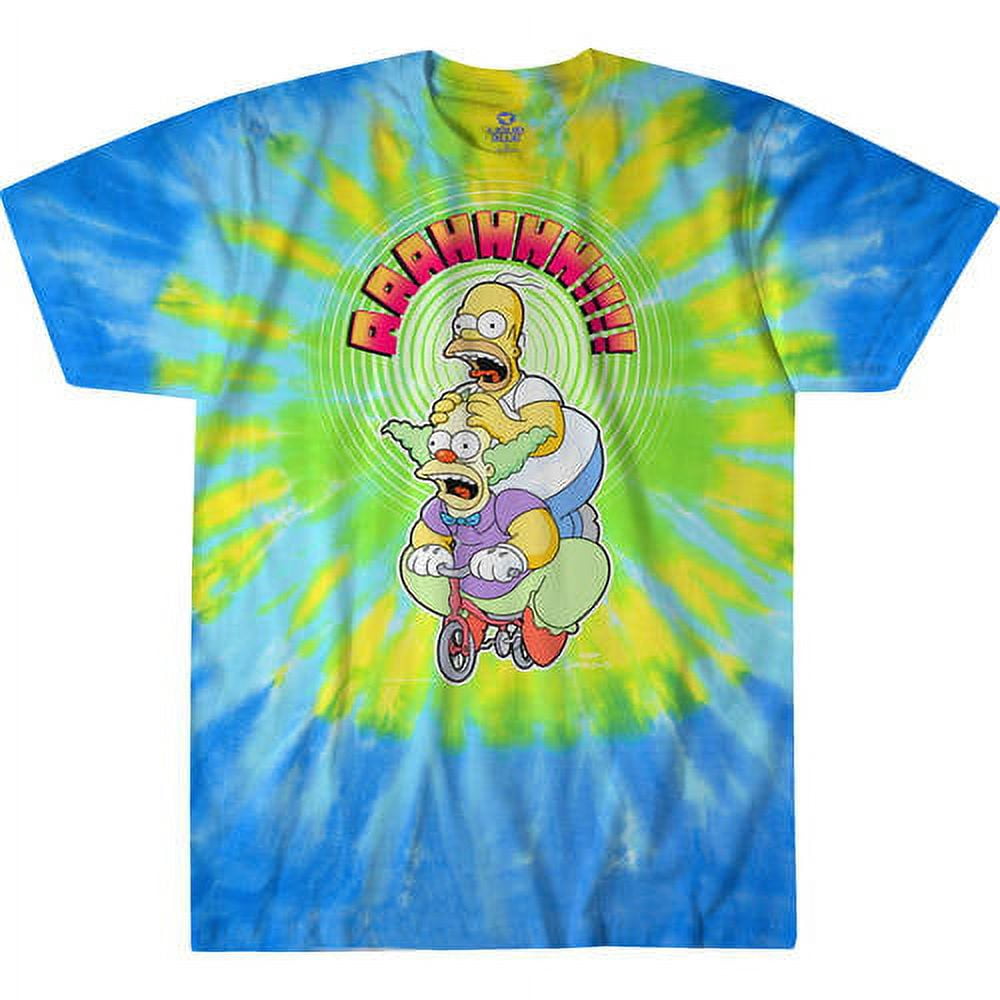 Simpsons Men's d'ohhhhh tie dye graphic tee - Walmart.com