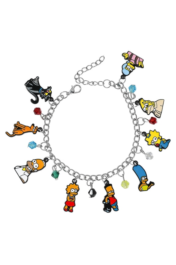 Simpsons Metal Quality Anime Cartoon Bracelet Gifts for Woman Men