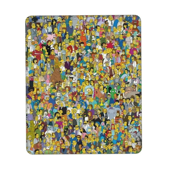 Simpsons Mousepad Non-Slip Rubber Base Computer Mouse Pads 8.3 X 10.3 In Gaming Mouse Mat For Office Laptop