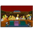 thumbnail image 1 of Simpsons Poster 5D Diamond Painting Kits for Adults & Beginner Full Drill The Last Supper Simpsons Diamond Art Paint with Round Diamonds DIY Gem Painting Kit for Home Wall Decor 12X16 Inch, 1 of 7