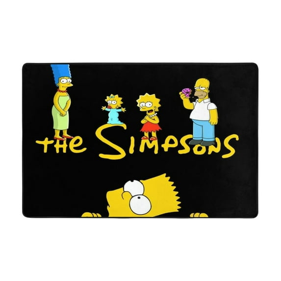 Simpsons Rug Cartoon Character Carpet For Bedroom Livingroom Children Room Home Decor Floor Art Decor Flannel Carpet