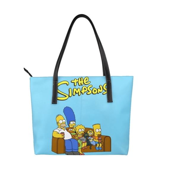 Simpsons Shoulder Bag Waterproof Handbag Stylish Large Capacity Tote Bag For Women