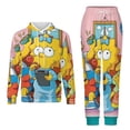 thumbnail image 1 of Simpsons Sweatshirt & Sweatpants Tracksuit Sets Printed Casual Pullover Hoodie & Pants Set 2XS, 1 of 9