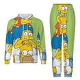 thumbnail image 1 of Simpsons Sweatshirt & Sweatpants Tracksuit Sets Printed Casual Pullover Hoodie & Pants Set 4XL, 1 of 9