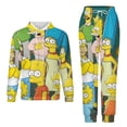 thumbnail image 1 of Simpsons Sweatshirt & Sweatpants Tracksuit Sets Printed Casual Pullover Hoodie & Pants Set L, 1 of 9