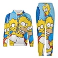 thumbnail image 1 of Simpsons Sweatshirt & Sweatpants Tracksuit Sets Printed Casual Pullover Hoodie & Pants Set S, 1 of 9