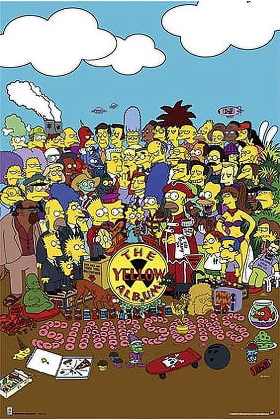 Simpsons The Yellow Album/Hfe Laminated Poster (24 x 36)