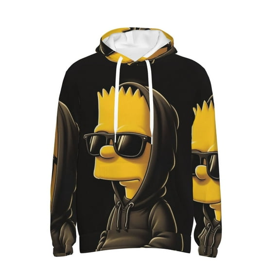 Simpsons Trendy Cartoon Men'S Fleece Hooded Hoodie, hoodies for women men with pockets,Fall Fashion 2025 Pullover Sweaters Winter Clothes