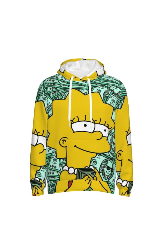 Simpsons Trendy Cartoon Men'S Fleece Hooded Hoodie, hoodies for women men with pockets,Fall Fashion 2025 Pullover Sweaters Winter Clothes