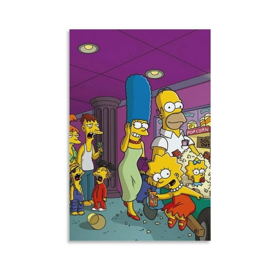 Simpsons Wall Hanging Painting Wall Art Canvas Paintings Posters Home Decorations 12x18inch(30x45cm)