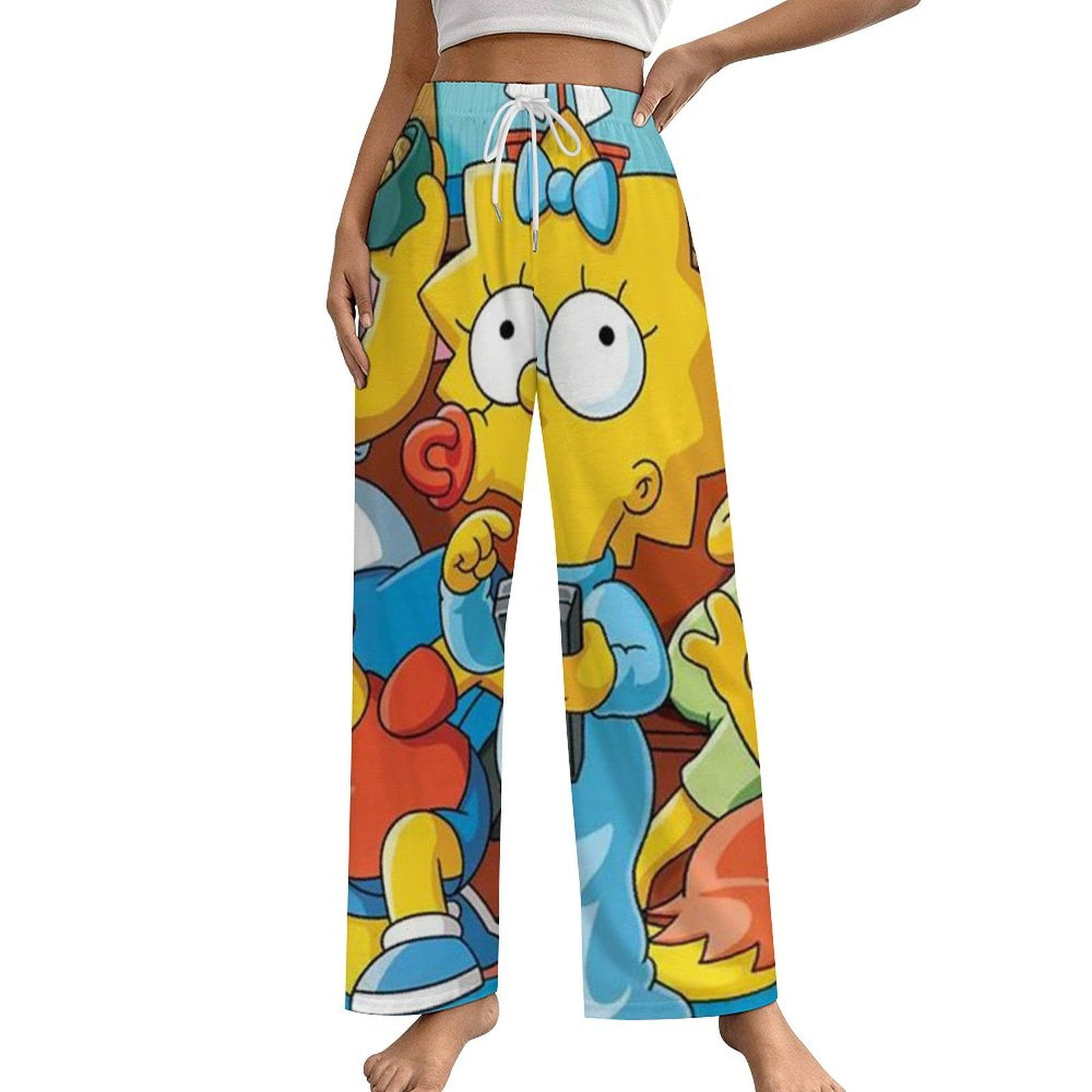 Simpsons Women's Comfy Pajama Lounge Pants Casual Loose Bottoms Sleep ...