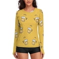 thumbnail image 1 of Simpsons Women's Sunscreen Shirt Long Sleeve Workout Tops Crewneck Soft Comfy Tees Casual T-Shirt 2XL, 1 of 7