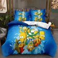 Simpsons series crossborder threepiece set, Amazon duvet set, foreign