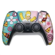 Simpsson Custom PS-5 Controller Wireless compatible with Play-Station 5 Console by BCB Controllers | Proudly Customized in USA with Permanent HYDRO-DIP Printing (NOT JUST A SKIN)