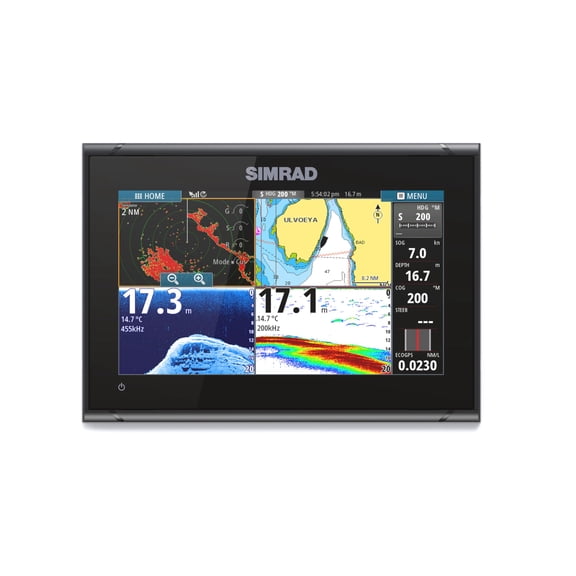 Simrad GO9 XSE - 9-inch Chartplotter with HDI Transducer, C-MAP Discover Chart Card