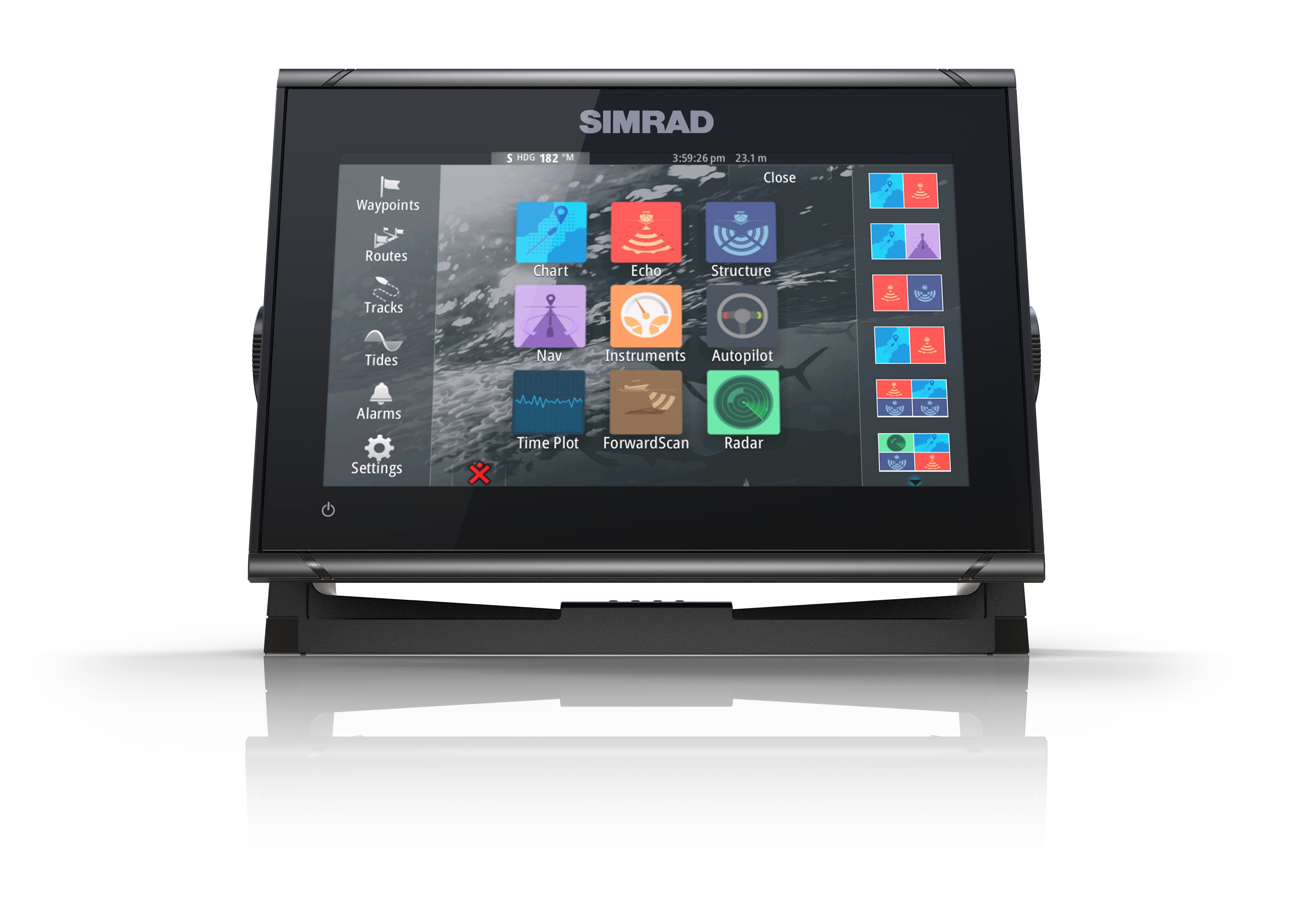 Simrad GO9 XSE with Active Imaging 3-in-1 Transducer + C-Map
